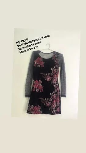 Vestido de festa infantil 14 anos