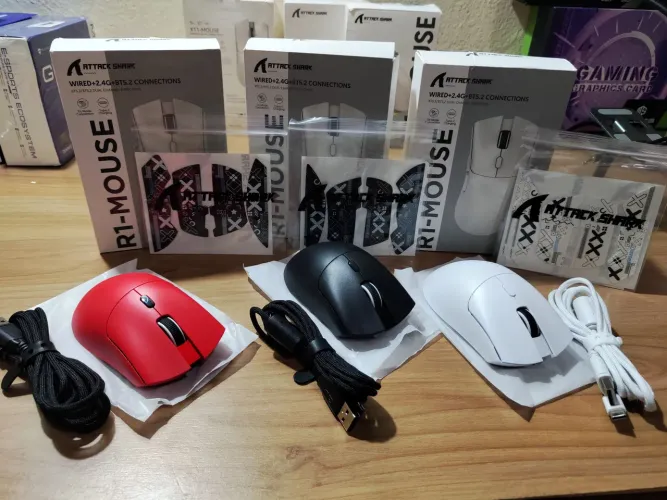 Mouse Gamer Attack Shark R1 - Sem Fio
