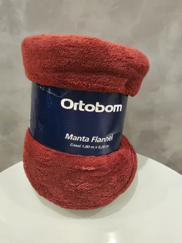 Manta Flannel Casal Ortobom 1,80 x 2,20