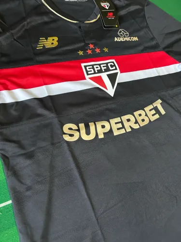 Camisa preta do São Paulo 2025 versão jogador