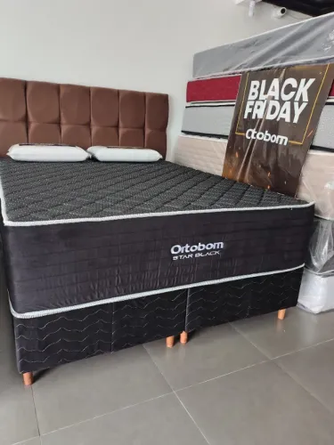 ORTOBOM STAR BLACK ESPUMA D45 COM MOLAS ENSACADAS 