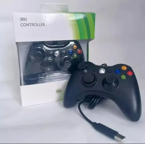 Controle para Xbox 360 e PC com fio USB 