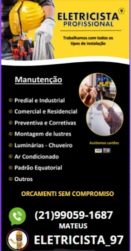 ELETRICISTA PREDIAL IRÁJA