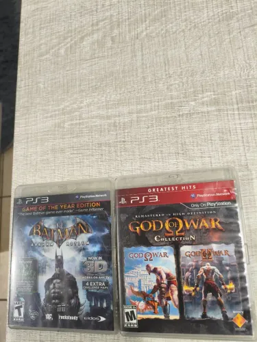 Jogos ps3 - Playstation 3 - God of War e Batman