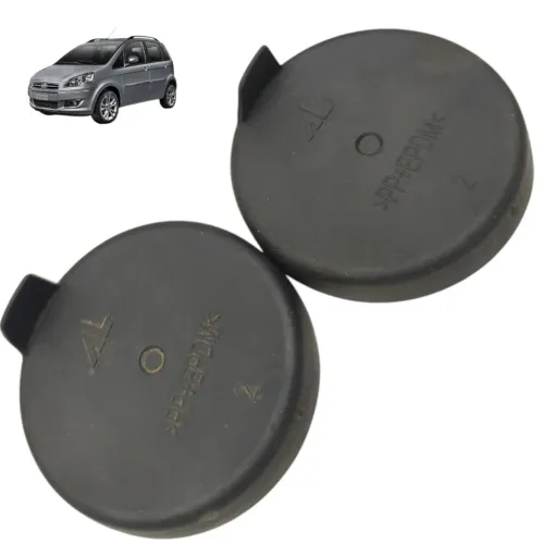 Par Tampa vedação Farol Fiat Idea 2012 2013 2014 2015