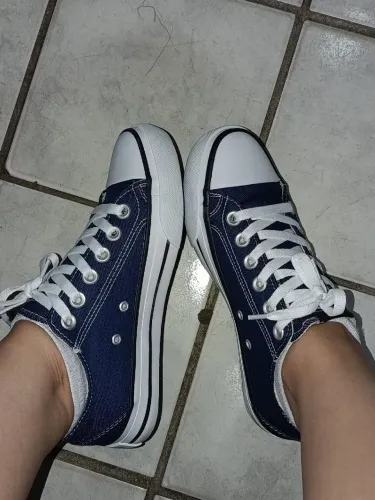 Tênis Estilo Converse All Star Jeans 35 Novo 