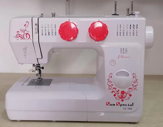 Máquina Costura Doméstica SS-988 220v Mecânica Branca - Sun Special