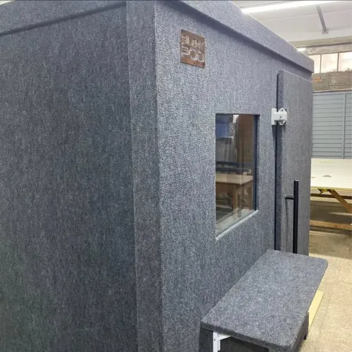 Cabine acústica para instrumentos musicais 