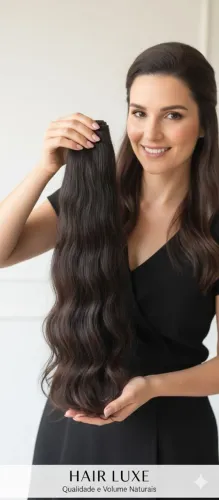 Cabelo brasileiro prontinho pra colocação 65 vcm