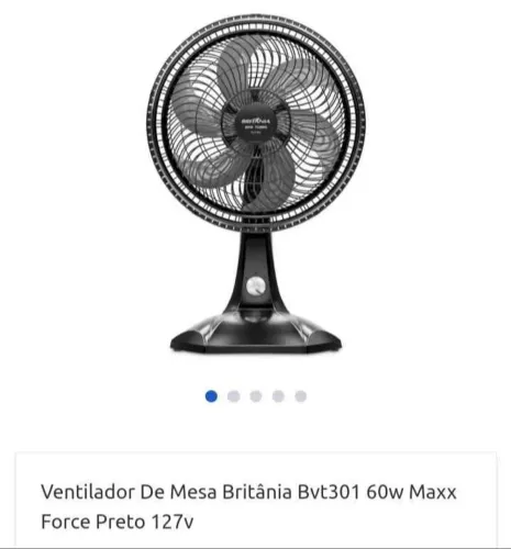 Ventilador de mesa Britânia super turbo bvt 301 30cm 220v