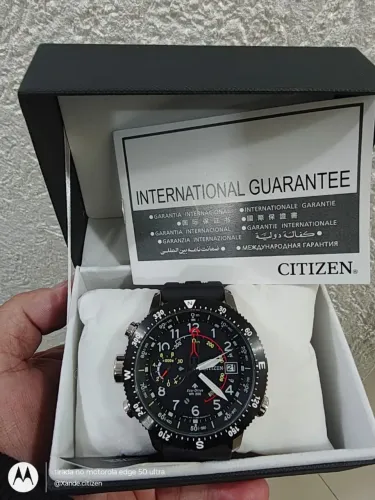 Relógio Citizen ecodrive althicron novo sem uso completo 