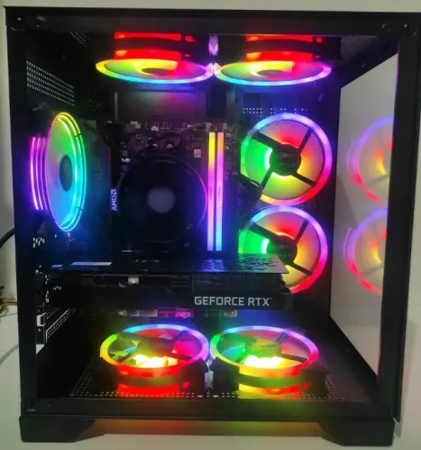 Pc Gamer Dominator Ryzen 5 5500 RTX 3060 Ti (NOVO)