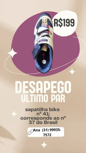 Sapatilha para bike Marca Spezialized Pro - Belo Horiznte