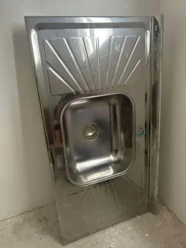 Pia de alumínio para Cozinha 1,00 x 0,50