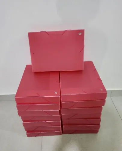 Pasta Yes Elástico Ofício Rosa - Em Estado de Nova 15 Unidade.