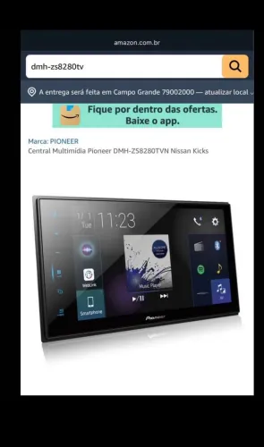 Multimídia PIONEER DMH-ZS8280TVN