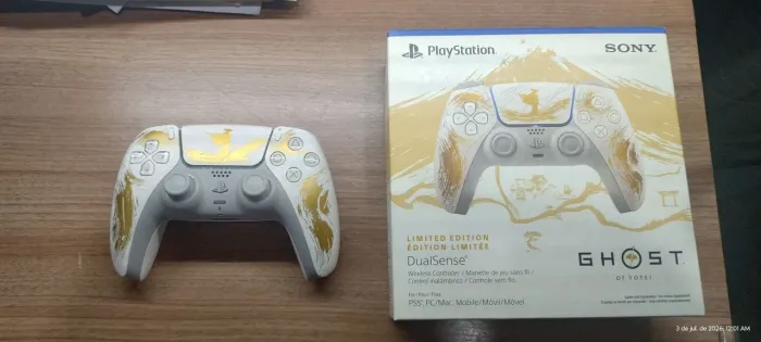 Controle Playstation 5 Edição Limitada Ouro Ghost