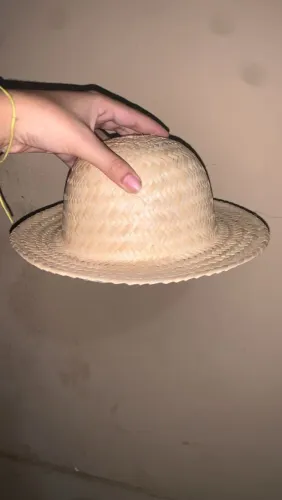 Chapéu de palha simples criança 