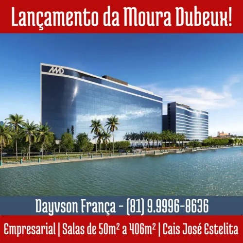Empresarial da Moura Dubeux no Cais José Estelita: salas de 66m² a 236m² | Lançamento