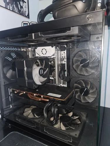 Placa mãe x99 Qiyida d4, com processador 2667v4 + módulo tpm 2.0, fans primas e HD.