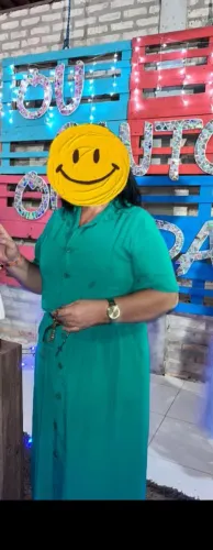 Chemiser longa com fenda nas laterais 