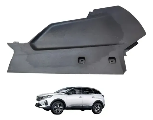 Acabamento Lateral Painel Peugeot 3008 1.4 2011 A 2014 Preto