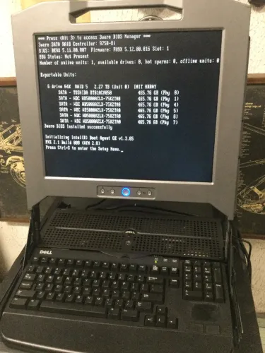 monitor teclado de rack dell