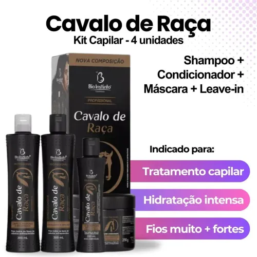 Kit Capilar profissional Cavalo de Raça
