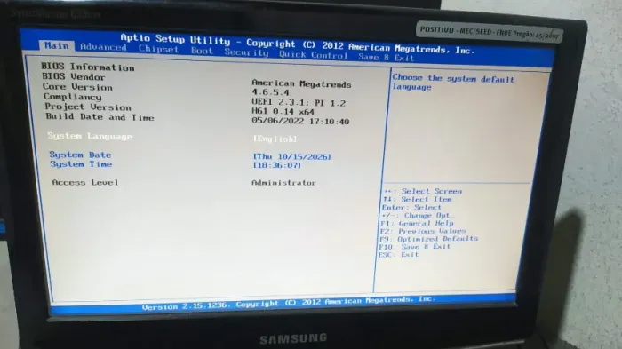 Monitor Samsung 15.6 polegadas