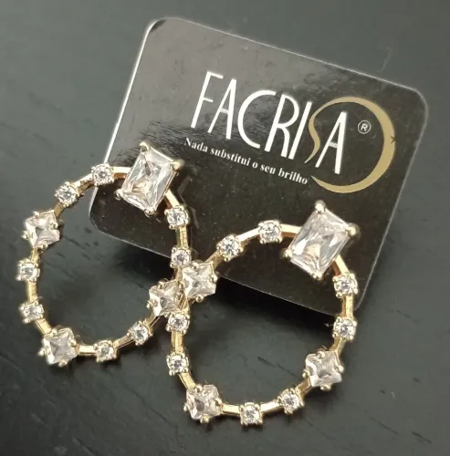 Par de brincos Facrisa