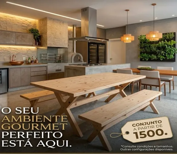 Mesas Rústicas Novas para Varandas