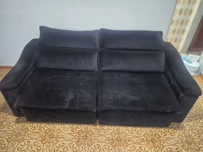 SOFA RETRATIL PRETO