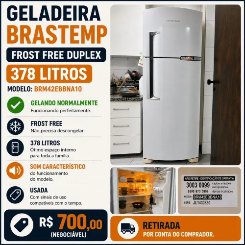 Geladeira brastemp frost free - usada
