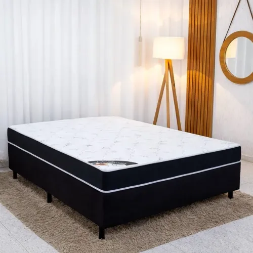 Colchão Casal Classic Supreme Ortopédico Lestespuma + Box Suporta até 200kg