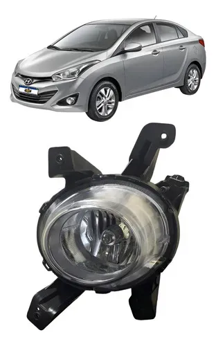 Farol Auxiliar De Milha Esquerdo Hb20 2012 2013 2014 2015 Transparente