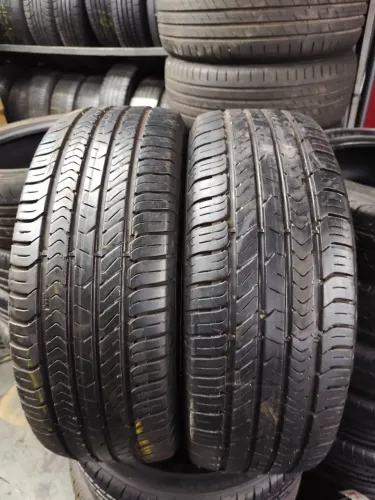 2 Pneus Goodyear 195/55/16 Seminovos, 90% de borrracha