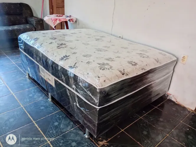 Cama Box Casal De Molas Higenizada Altona