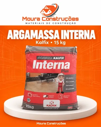 Argamassa Interna Plus Kalfix 15kg para Cerâmica
