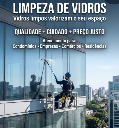 Limpeza de vidros