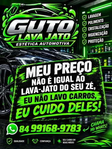 Preciso de um sócio tenho todo o material de lava jato so Preciso de um ponto