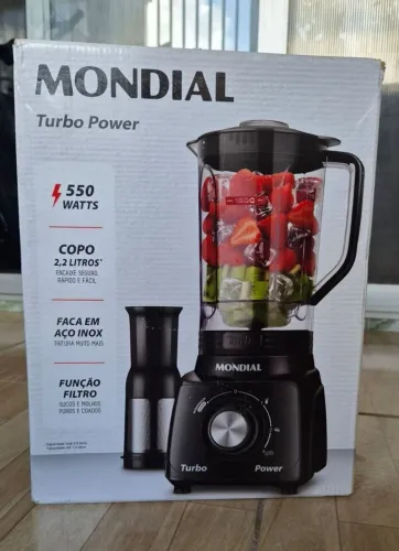 Liquidificador Mondial Turbo Power L-99B 550W 220V - PRODUTO NOVO Na Caixa!