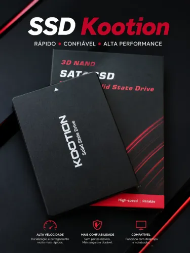 SSD SATA Kootion 3D NAND - Alta Velocidade para PC e Notebook