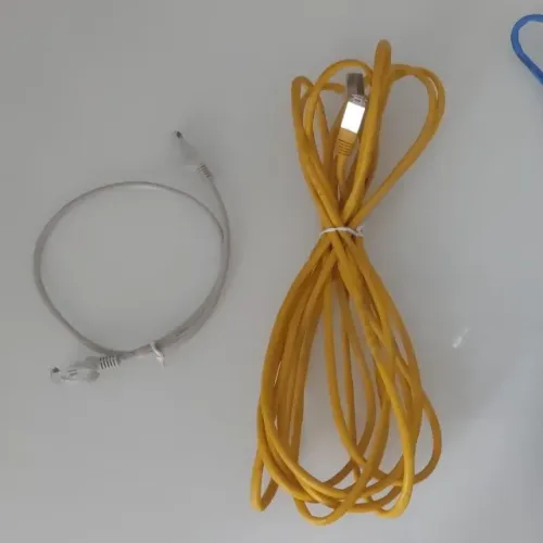 Cabo de Rede Internet RJ45 Cat 5 - 0,5 e 1,8m