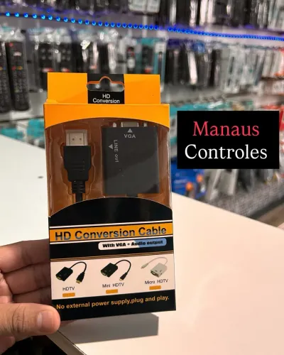 Conversor de Imagem / Vídeo Hdmi para VGA - Promoção 