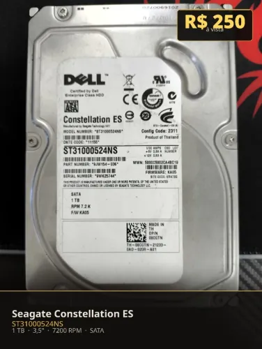 HD 1TB Seagate Constellation ES ST31000524NS 7200