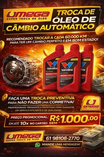 PROMOÇÃO DA TROCA DE ÓLEO DR CÂMBIO