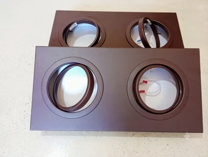 Suportes Spots Duplos Para Iluminação Led