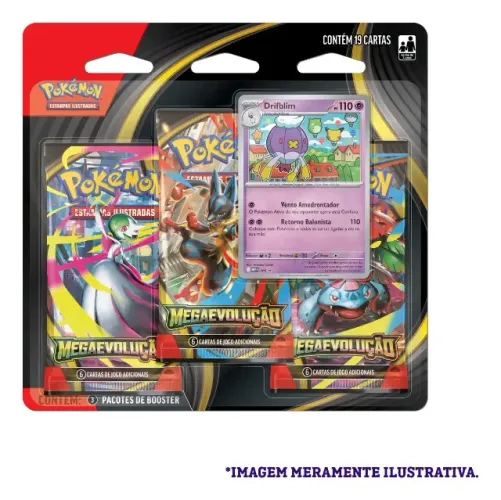 3pack Pokémon Mega Evolução Drifloon Ou Drifblim Cards Cartas