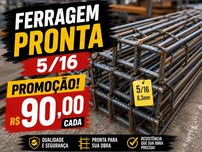 Ferragem pronta 5/16 PARQUE SAO CRISTÓVÃO 