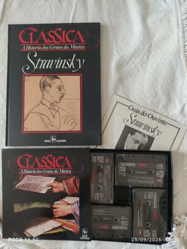 Stravinsky-Box fita cassete com livreto